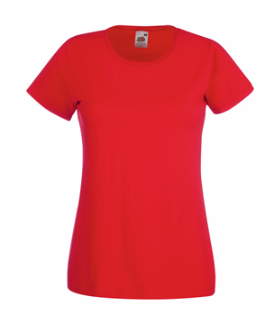 T-SHIRT VALUEWEIGHT DONNA  - FRUIT OF THE LOOM rosso